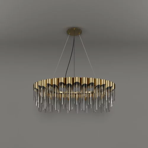 Bamboo suspension lamp