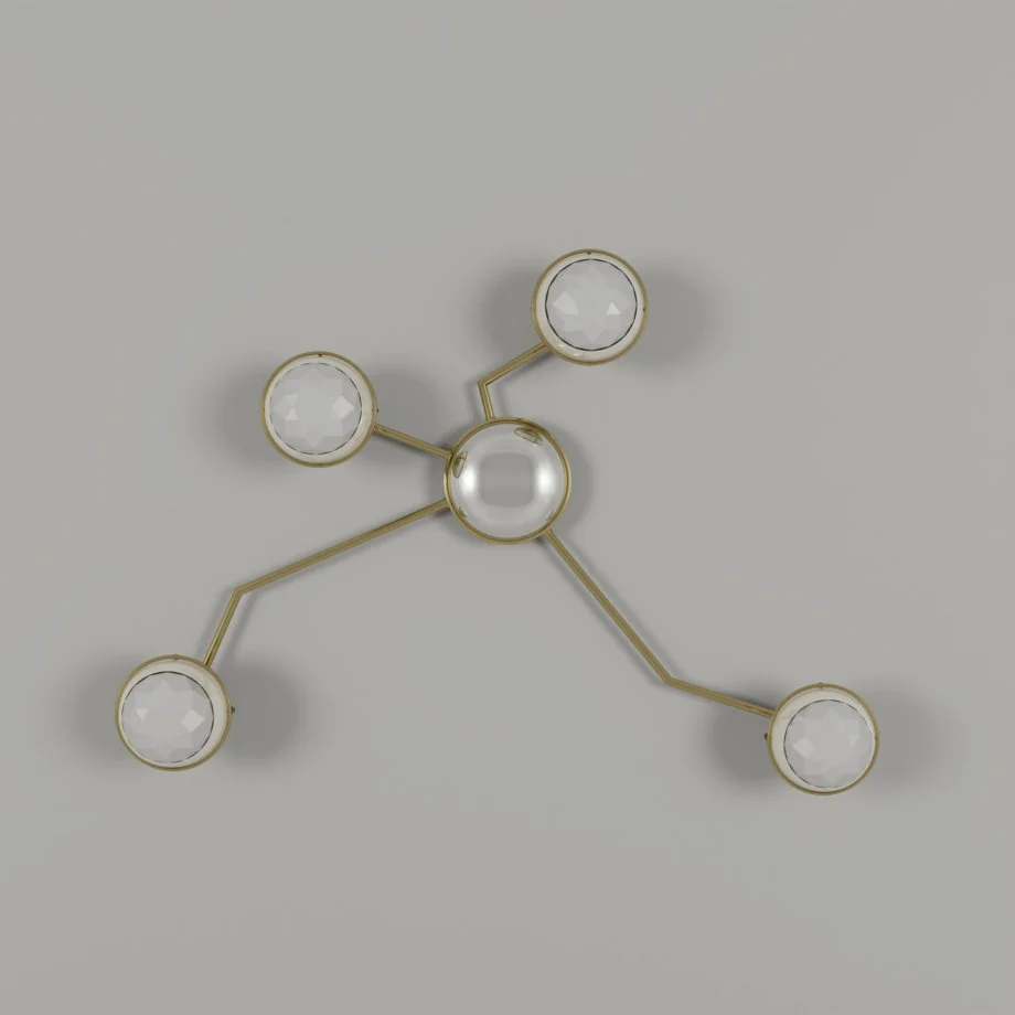 Black widow wall lamp