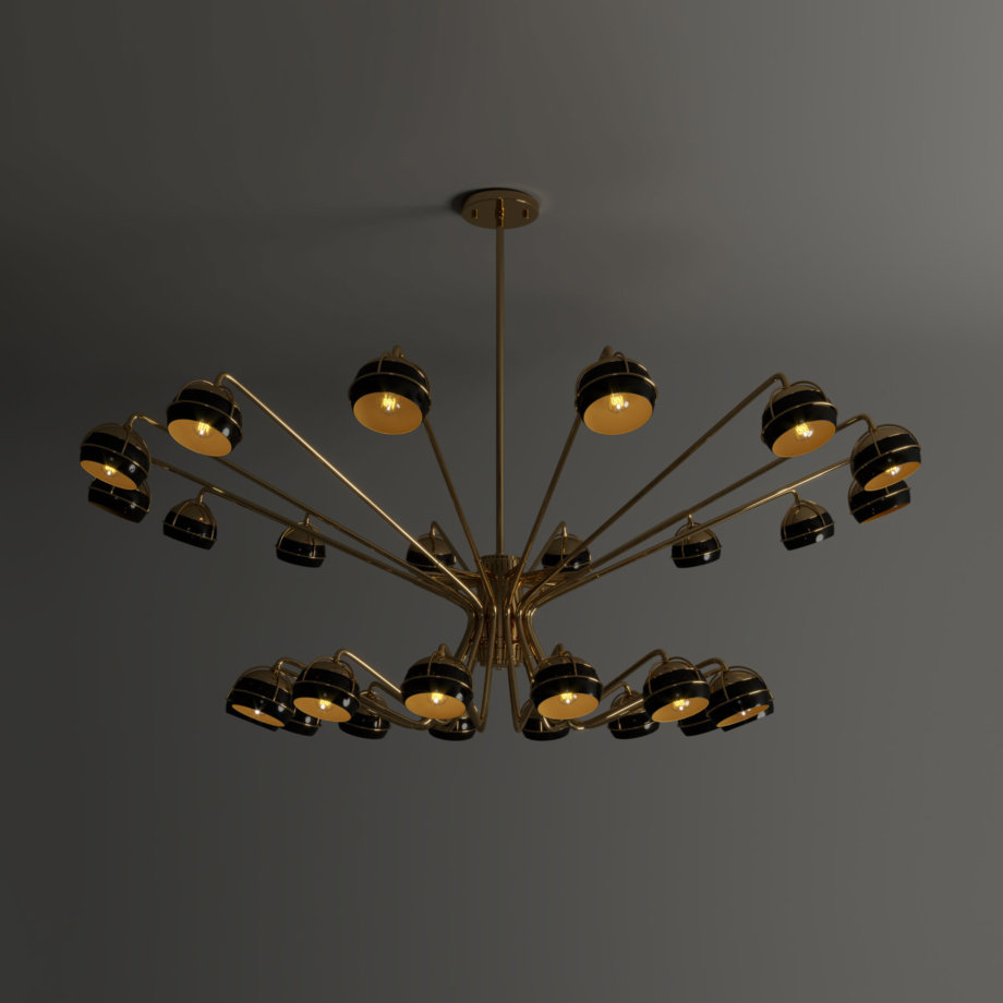 Black widow chandelier