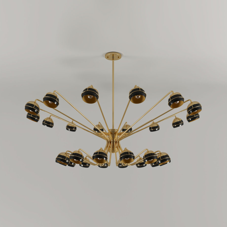 Black widow chandelier