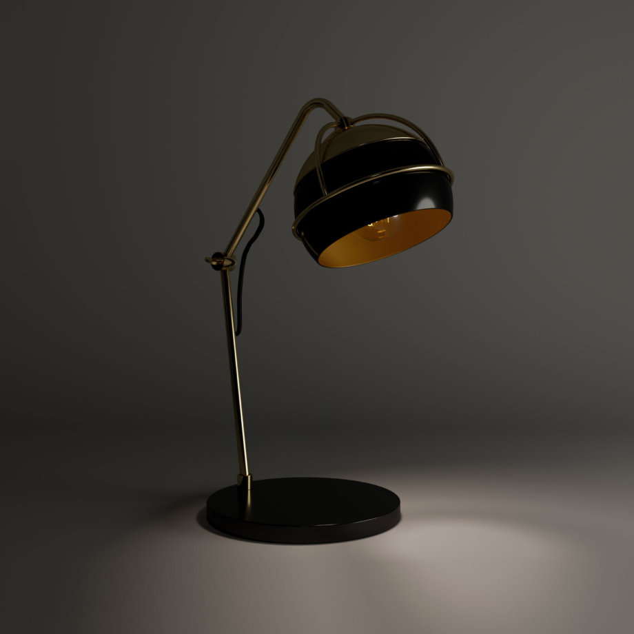 Black widow table lamp