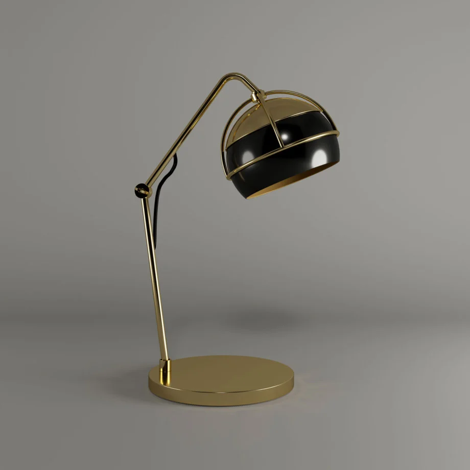 Black widow table lamp