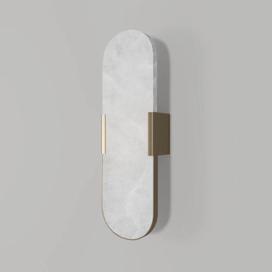 Dahlia alabaster wall lamp