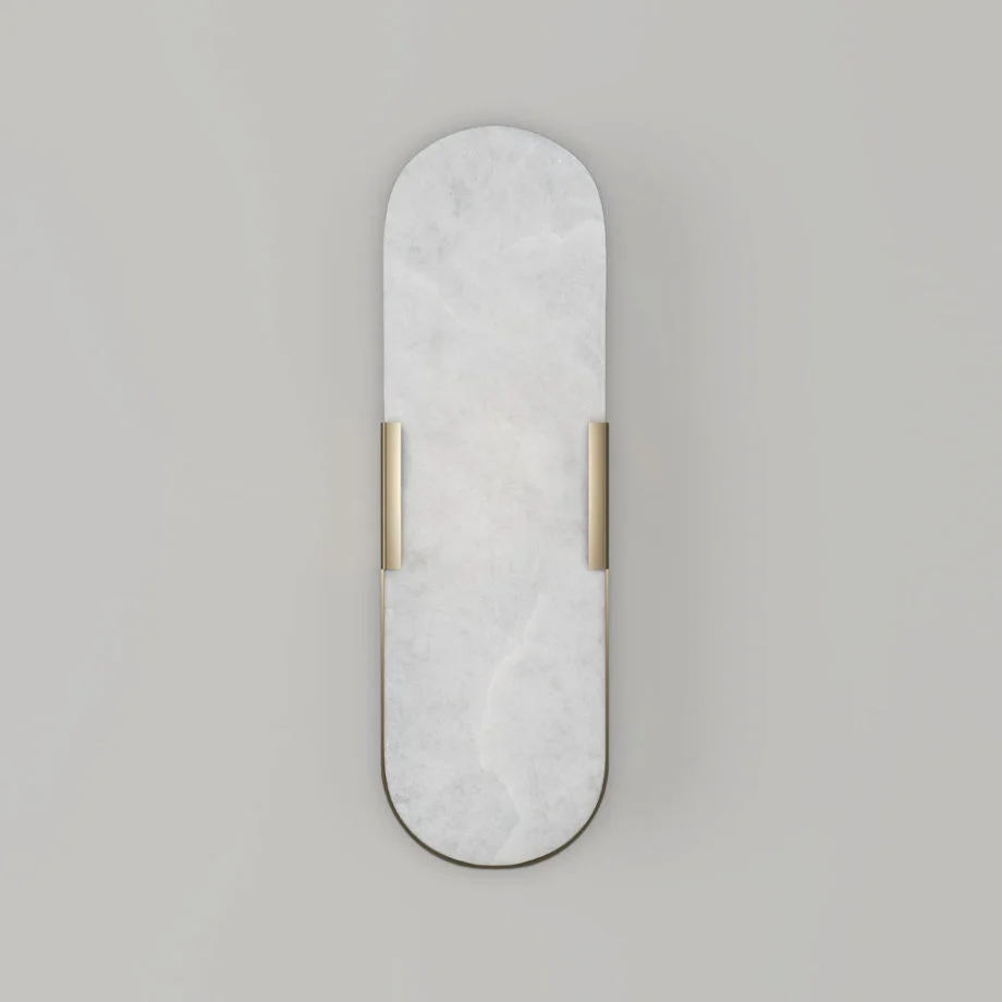 Dahlia alabaster wall lamp
