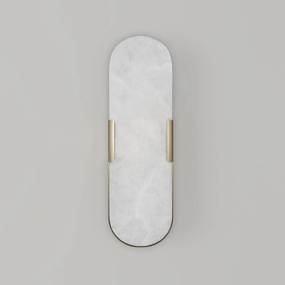 Dahlia alabaster wall lamp