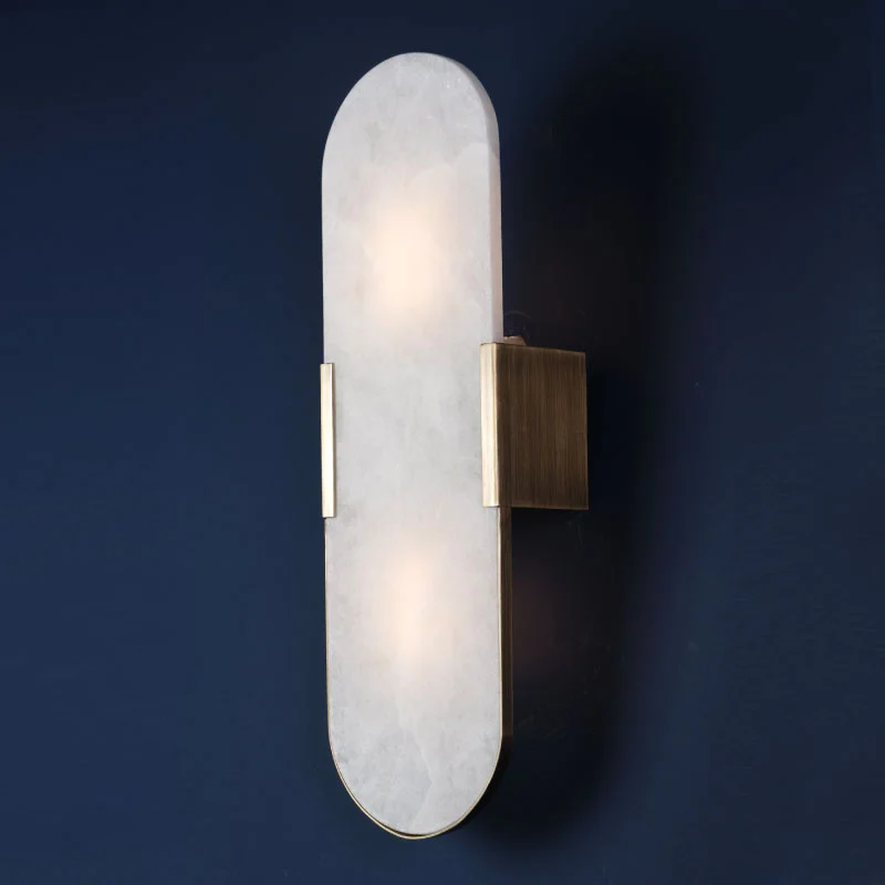 Dahlia alabaster wall lamp