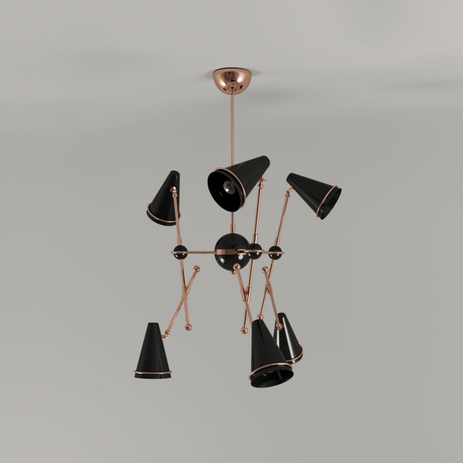 Tophane suspension lamp