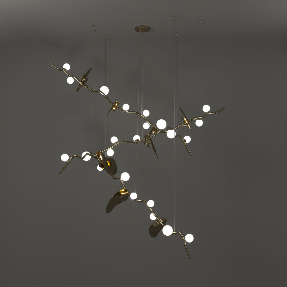 Almond Suspension Lamp By Creativemary Luxury Lighting