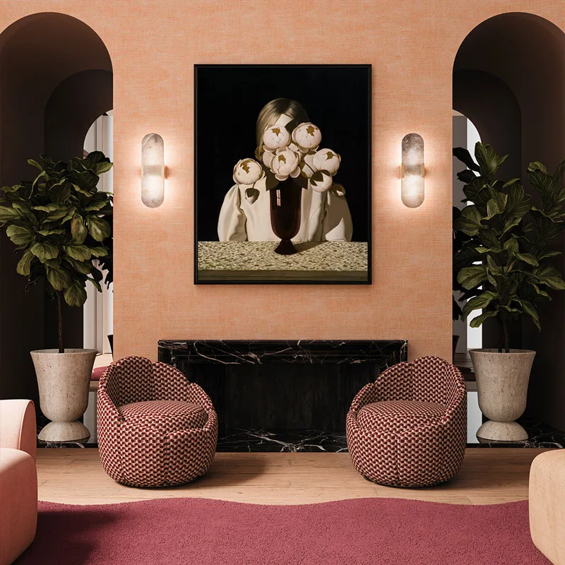 Dahlia wall lamp