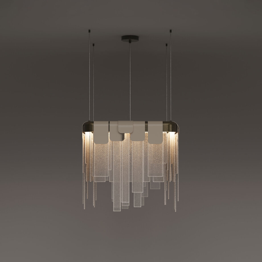 Frostlight pendant lamp