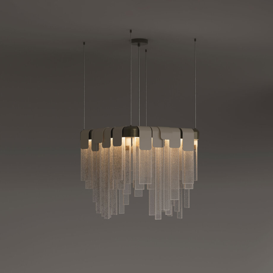 Frostlight pendant lamp