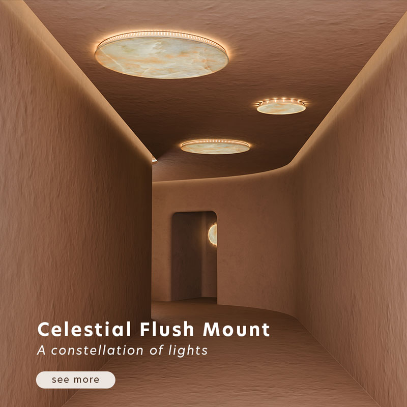 Celestial flush mount