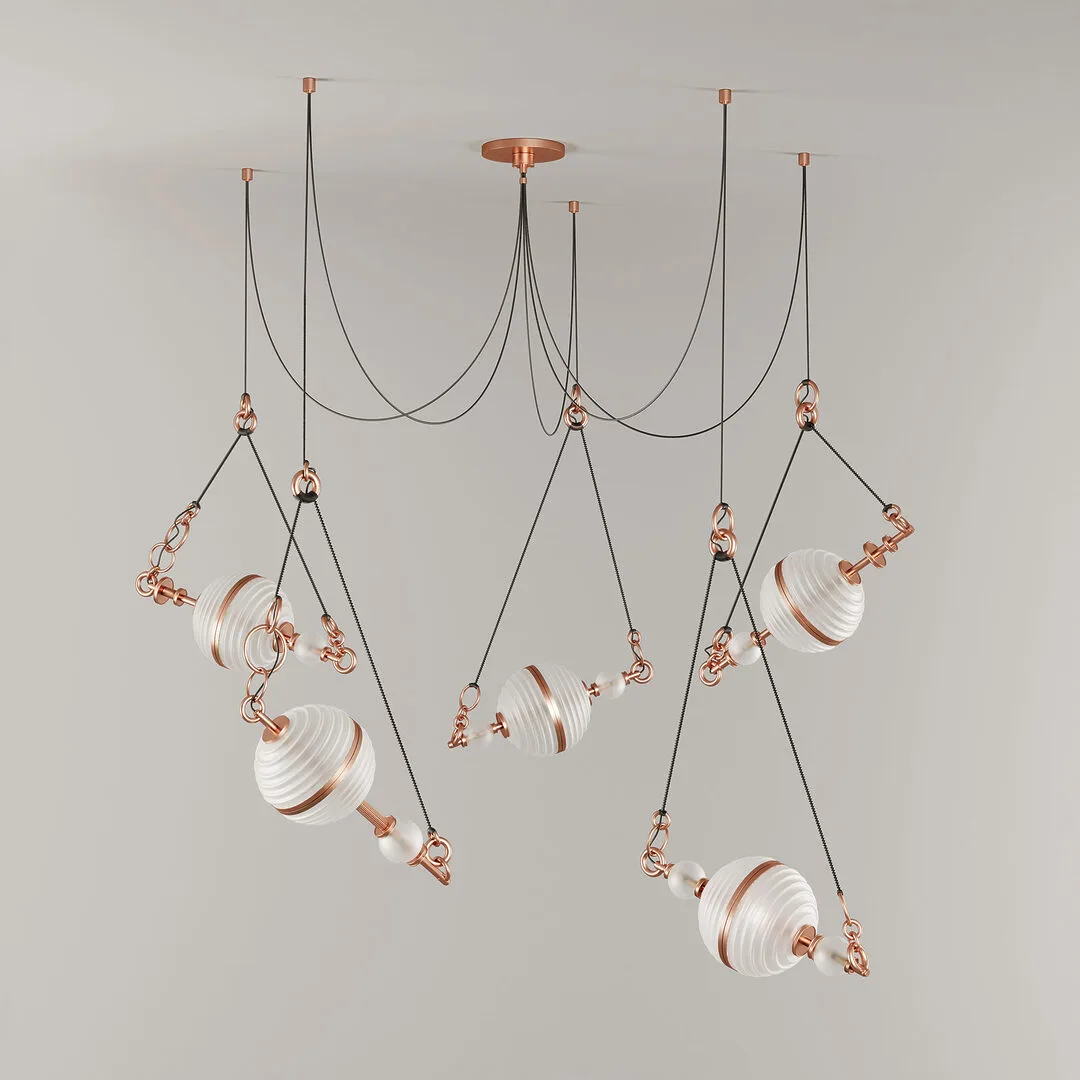 Saturn suspension lamp